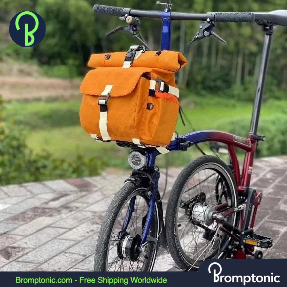 Sac à dos porte-bagages avant Brompton 15L/21L