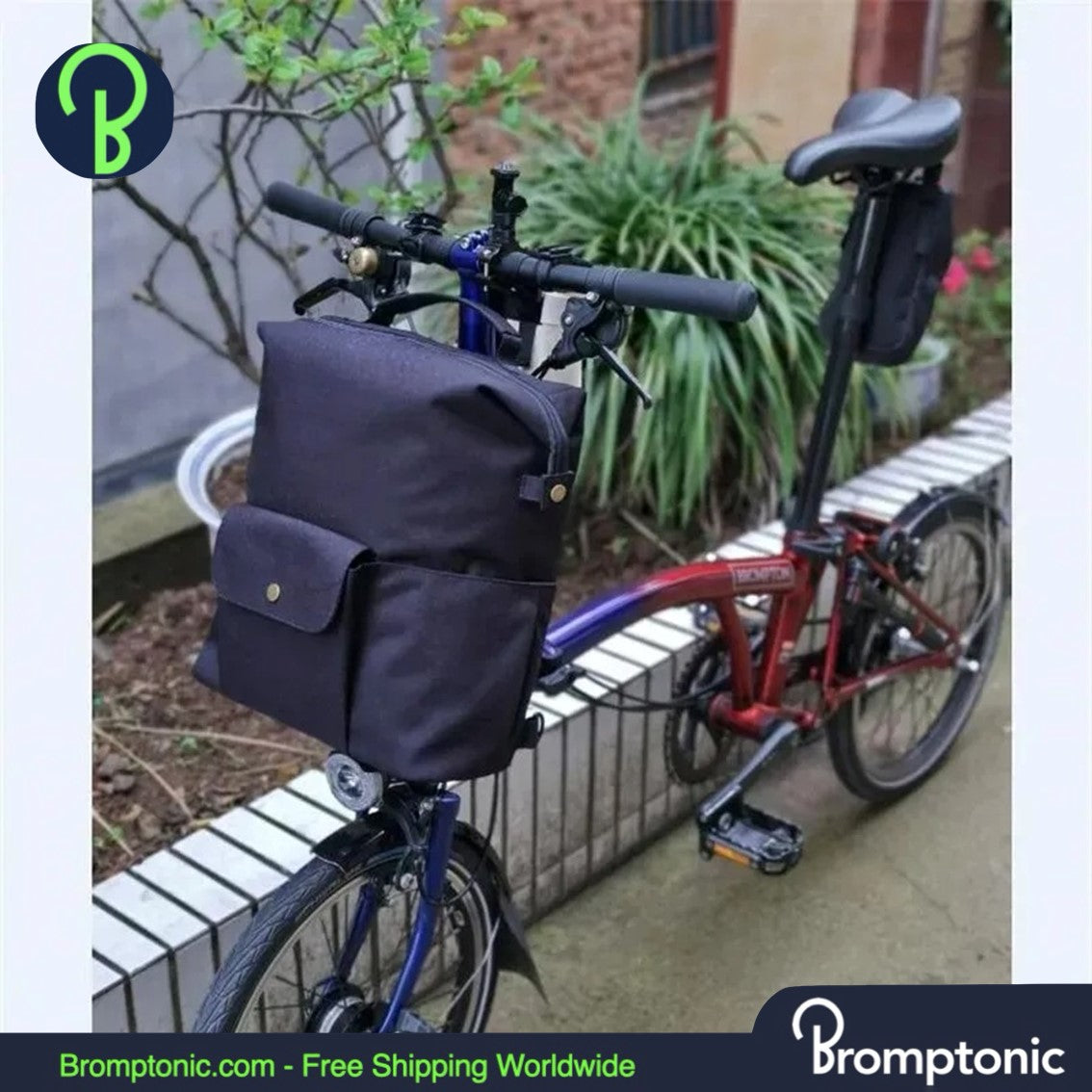 Borsa anteriore per bicicletta pieghevole Brompton Tote Backpack