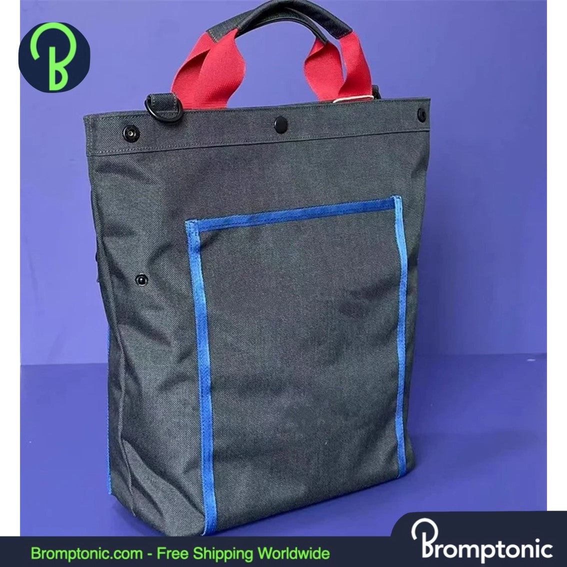 Bropmton Front Mount Bag Canvas Handtas met Frame