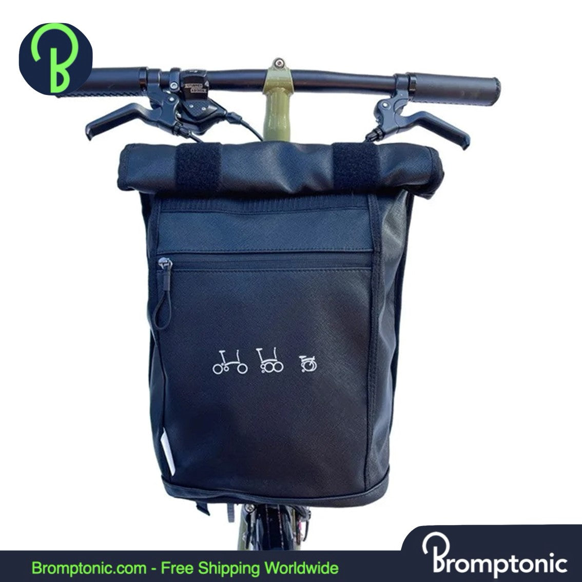 Brompton Front Carrier Bag & Backpack with Aluminum Mount