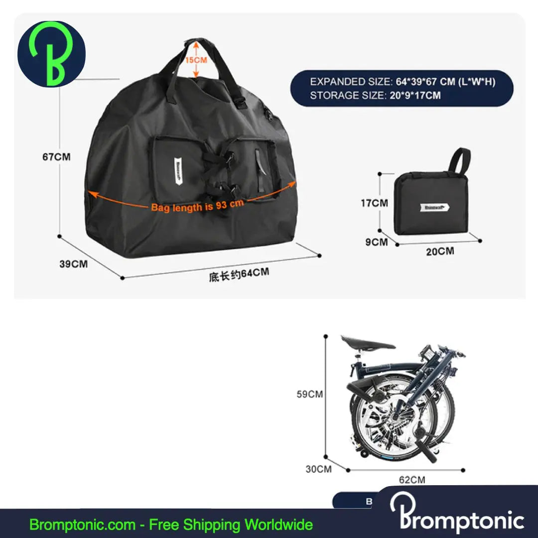 Brompton Folding Bike Carry Bag for 14 16 Inch wheels